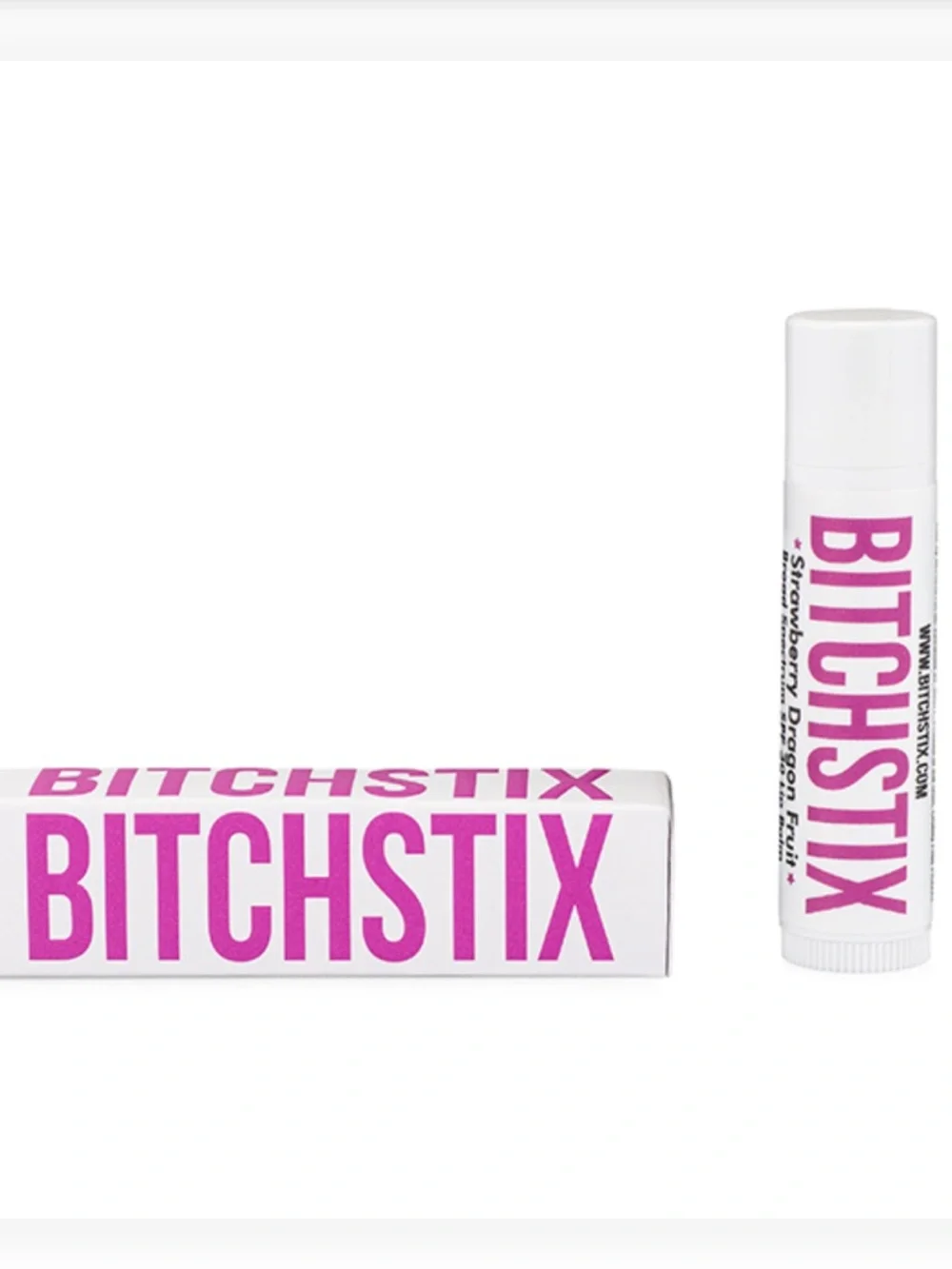 Bitchstix Lip Balm with SPF 30- Moisturizing Strawberry Dragonfruit  Flavor